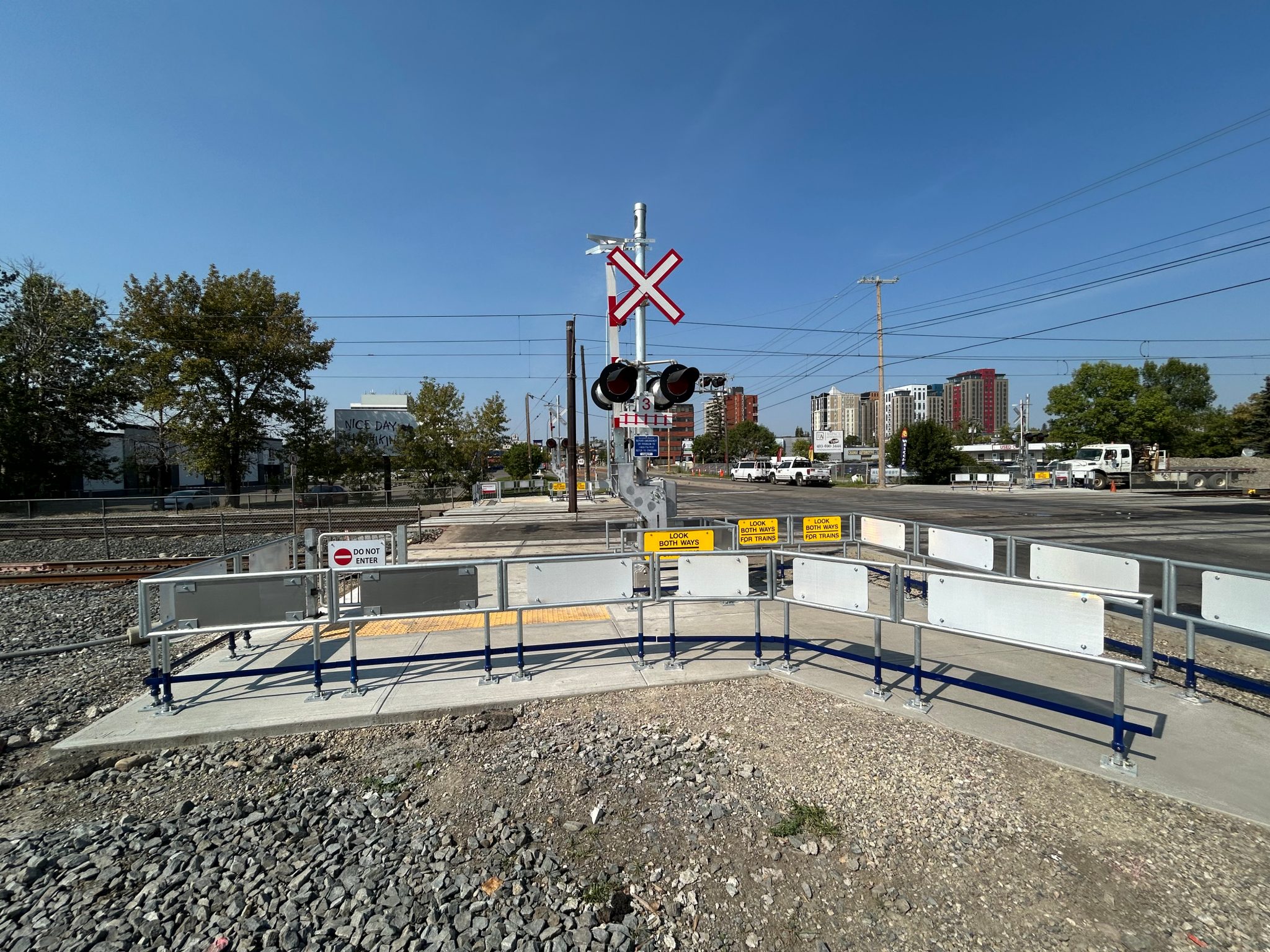 58 Ave S.E. crossing view 1