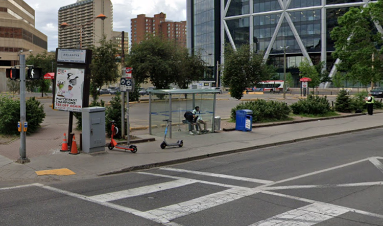 Stop #5148 - NB Centre ST S. @ 4 AV S.